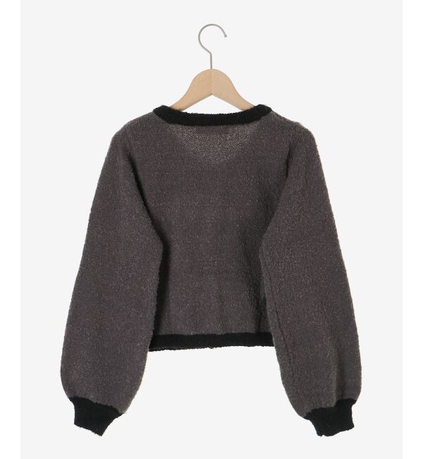  「キラキラベロアリボンカーディガン」|カーディガン|