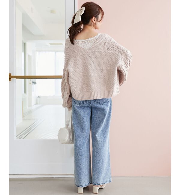  「ハートマシュマロモールカーディガン」|カーディガン|