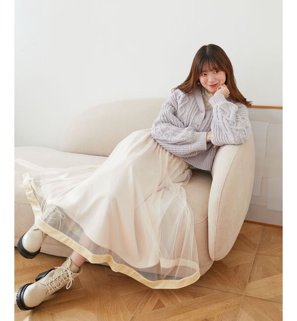  「ハートマシュマロモールカーディガン」|カーディガン|