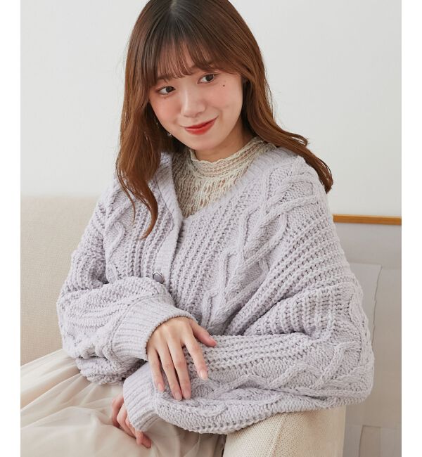  「ハートマシュマロモールカーディガン」|カーディガン|