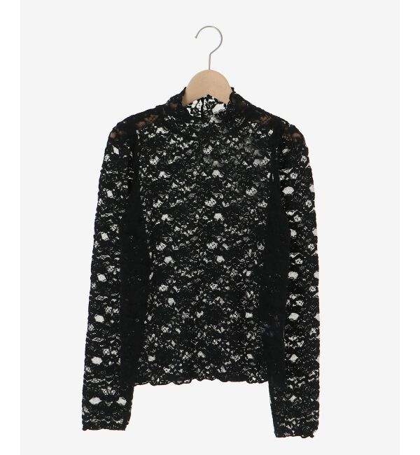  「レースハイネックトップス」|Tシャツ・カットソー|