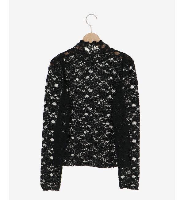  「レースハイネックトップス」|Tシャツ・カットソー|