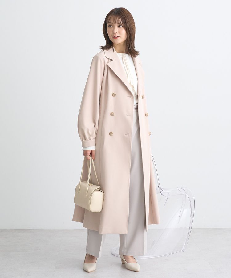 earth music&ecology「パフスリーブトレンチコート」|トレンチコート|