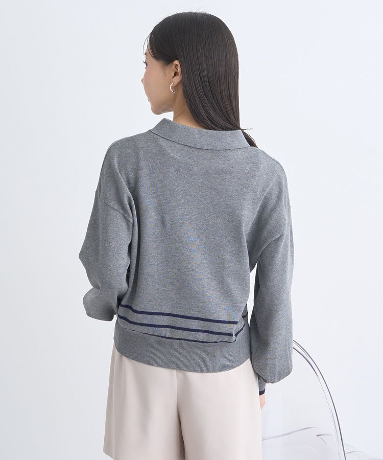 earth music&ecology「パールボタンニットプルオーバー」|ニット・セーター|