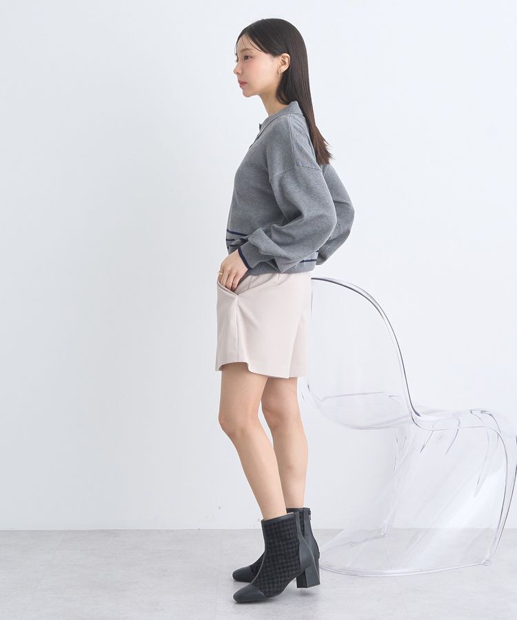 earth music&ecology「パールボタンニットプルオーバー」|ニット・セーター|