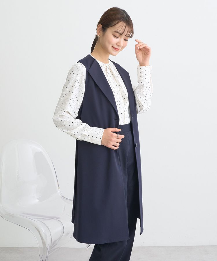 earth music&ecology「ミドル丈ジレ」|ベスト・ジレ|