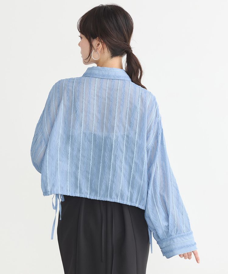 earth music&ecology「シアージャカードショートシャツ」|シャツ・ブラウス|