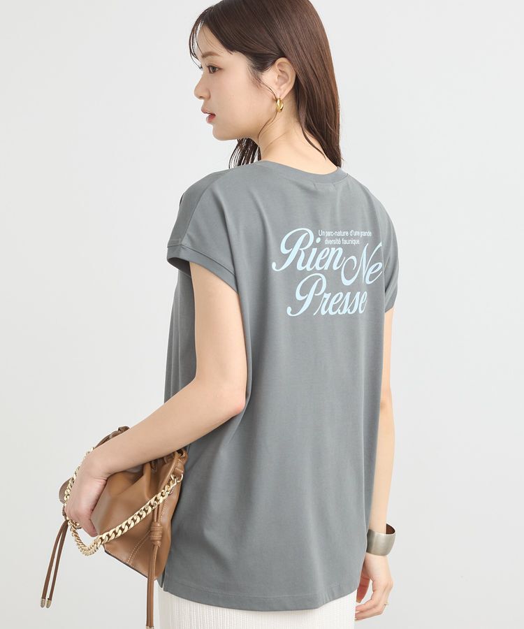 earth music&ecology「Qualite De VieフレンチT」|Tシャツ・カットソー|Charcoal Gray