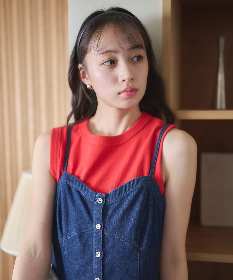 earth music&ecology「リブタンクトップ」|キャミソール|