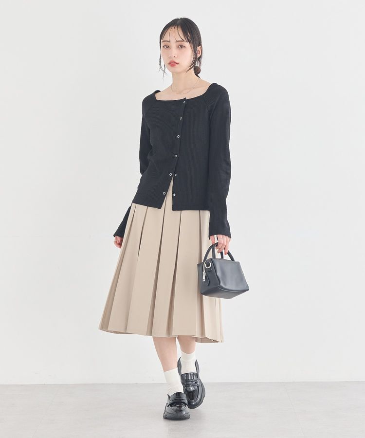 earth music&ecology「アシメ釦ツイストテレコカットソー」|Tシャツ・カットソー|