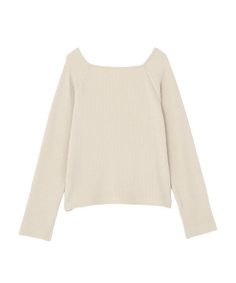 earth music&ecology「アシメ釦ツイストテレコカットソー」|Tシャツ・カットソー|