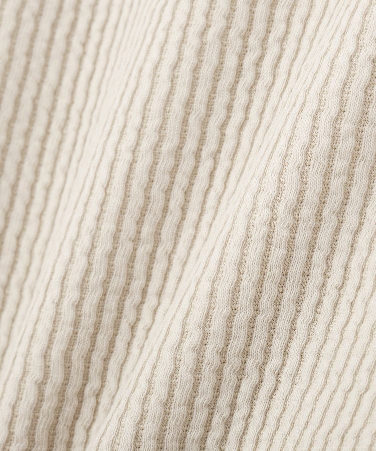 earth music&ecology「アシメ釦ツイストテレコカットソー」|Tシャツ・カットソー|