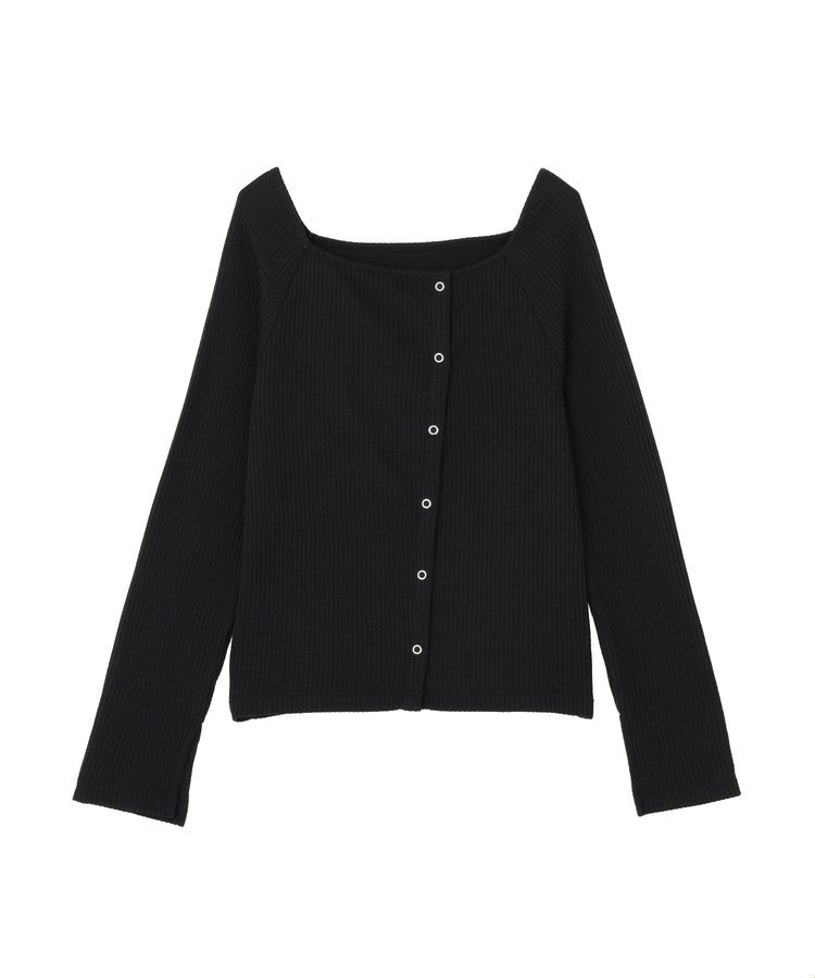 earth music&ecology「アシメ釦ツイストテレコカットソー」|Tシャツ・カットソー|