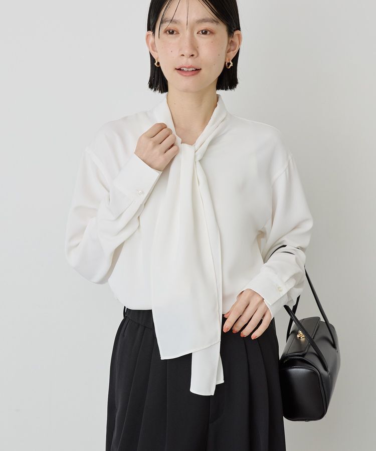 AMERICAN HOLIC「【イージーケア】ナロータイブラウス」|シャツ・ブラウス|