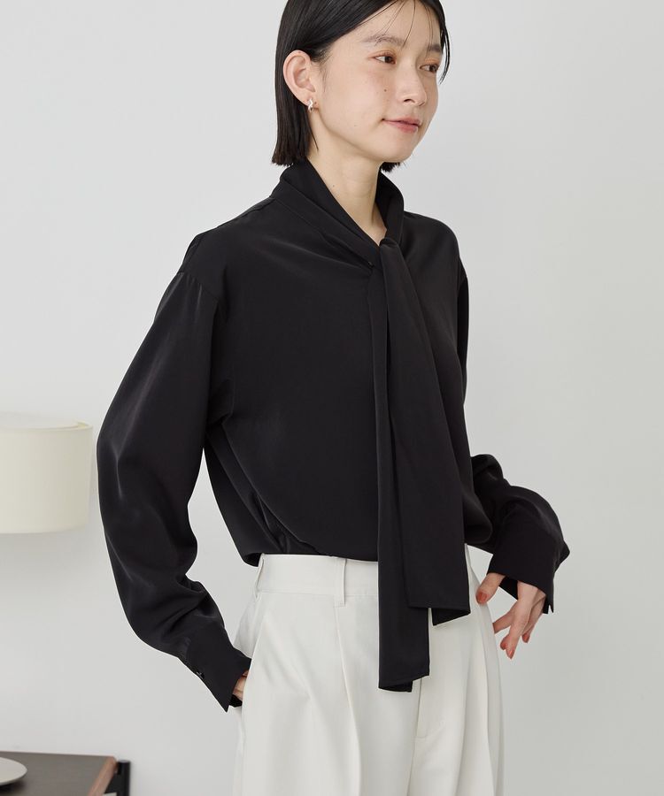 AMERICAN HOLIC「【イージーケア】ナロータイブラウス」|シャツ・ブラウス|