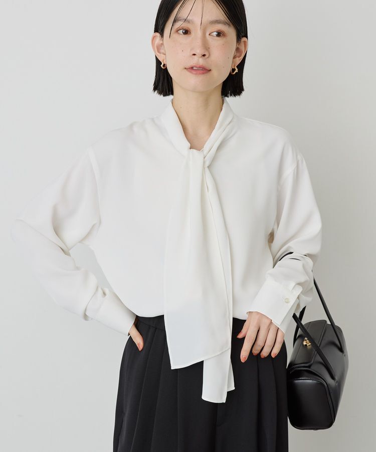 AMERICAN HOLIC「【イージーケア】ナロータイブラウス」|シャツ・ブラウス|