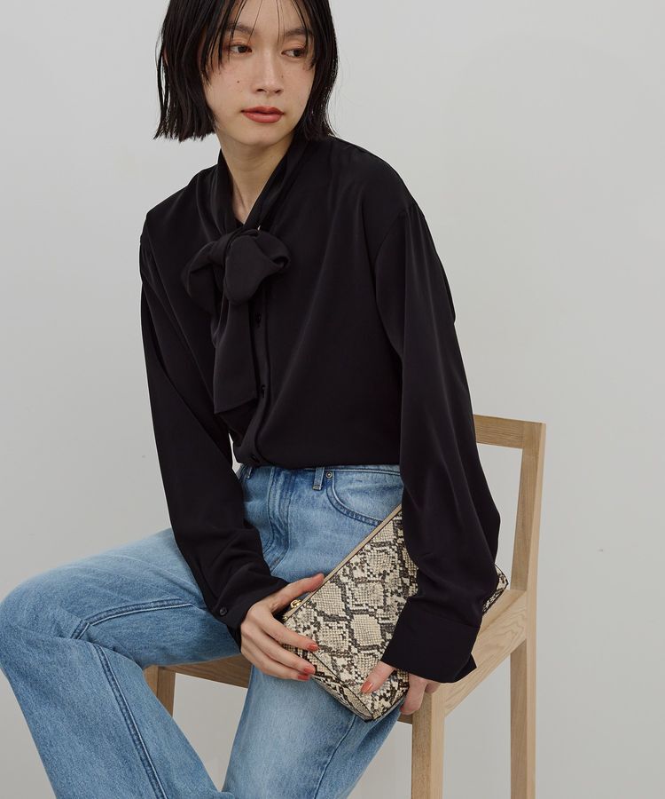 AMERICAN HOLIC「【イージーケア】ナロータイブラウス」|シャツ・ブラウス|