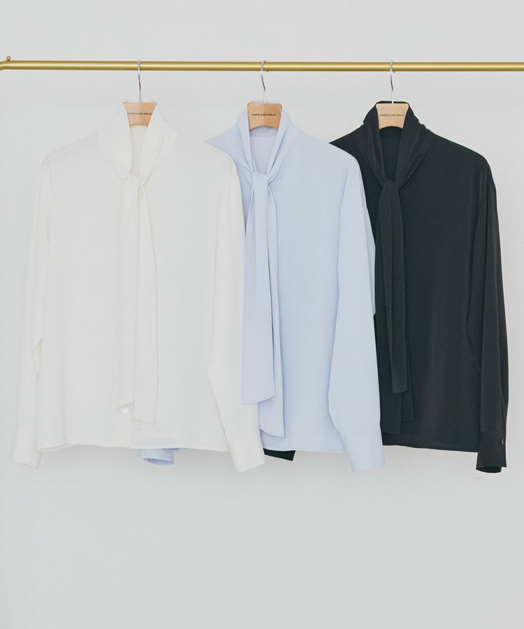 AMERICAN HOLIC「【イージーケア】ナロータイブラウス」|シャツ・ブラウス|