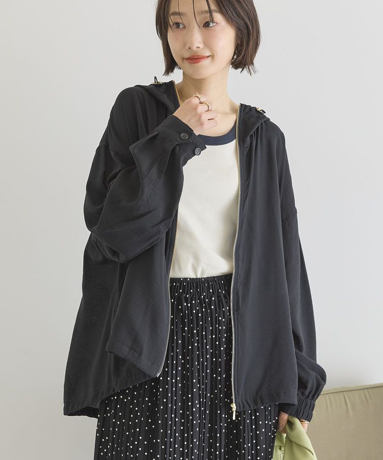 AMERICAN HOLIC「【接触冷感】フーディーシアーブルゾン」|ブルゾン・スタジャン|