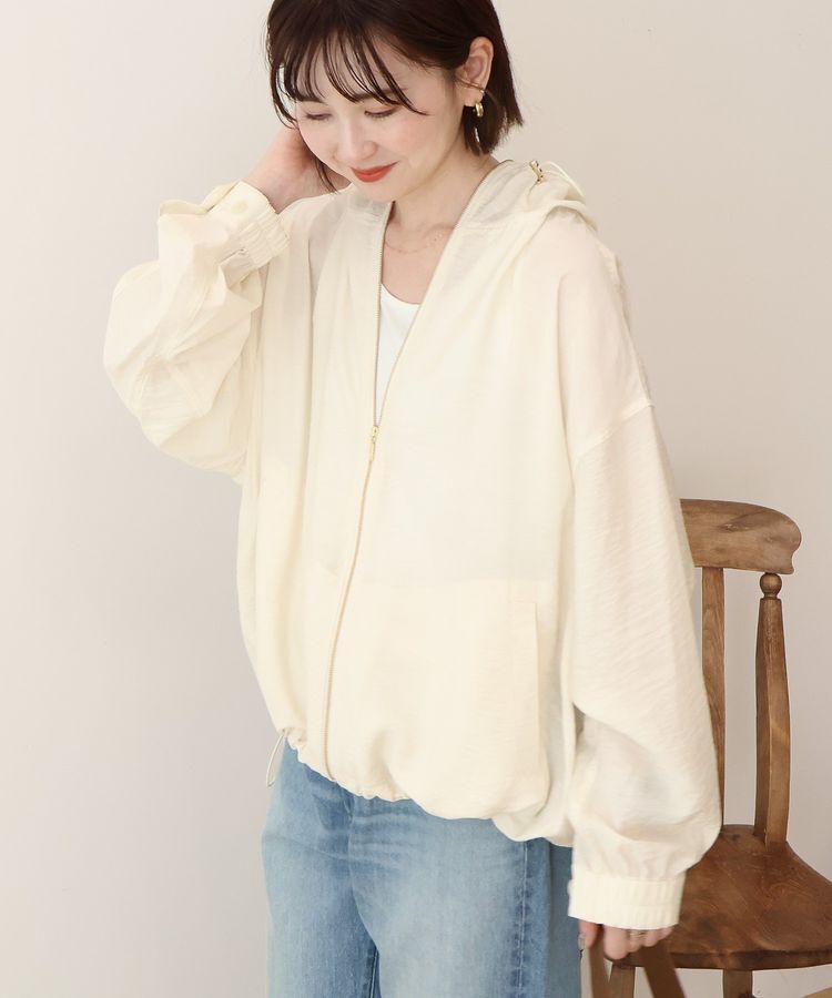 AMERICAN HOLIC「【接触冷感】フーディーシアーブルゾン」|ブルゾン・スタジャン|