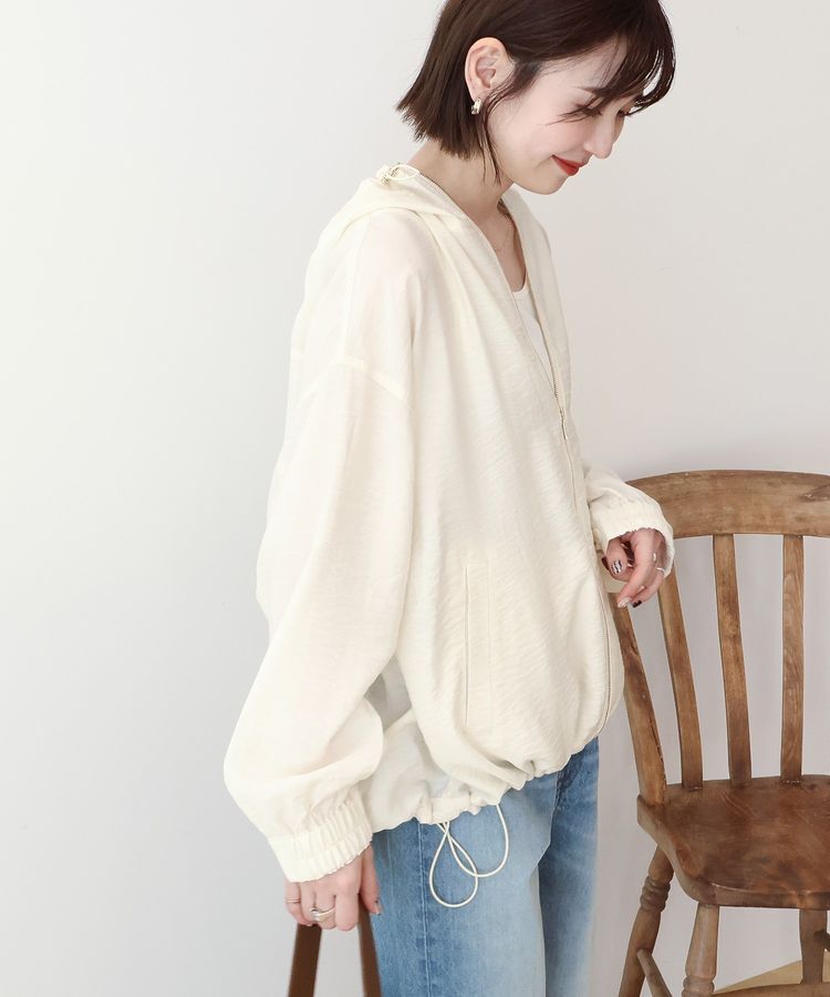 AMERICAN HOLIC「【接触冷感】フーディーシアーブルゾン」|ブルゾン・スタジャン|