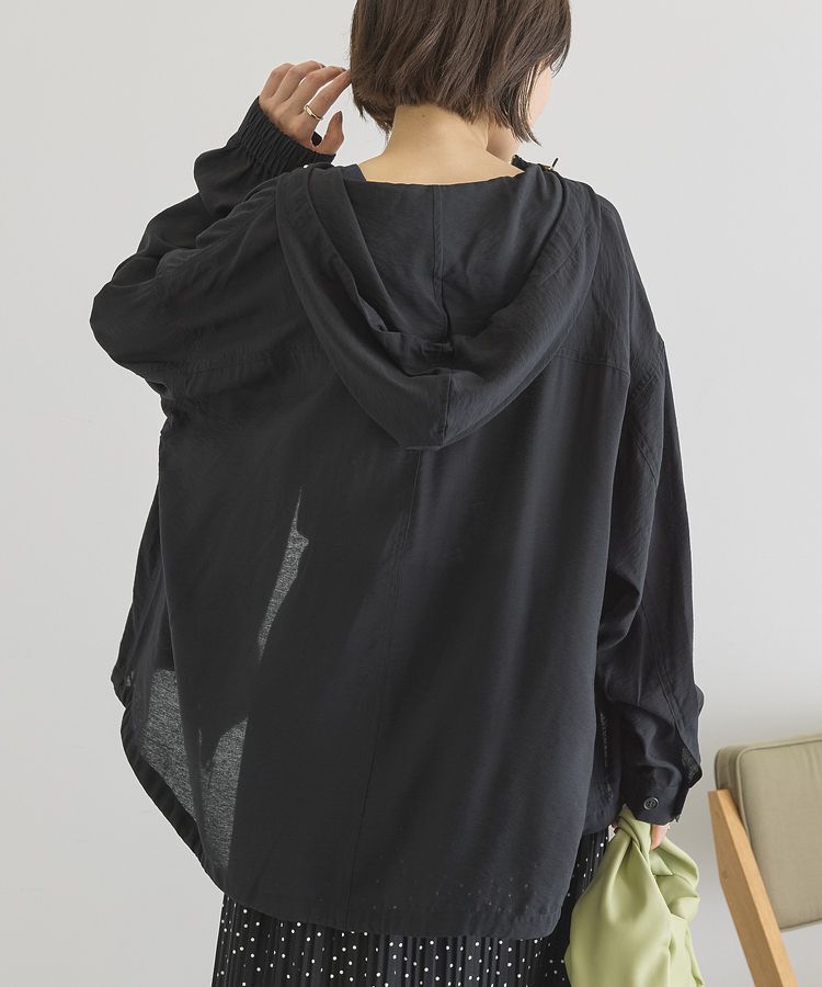 AMERICAN HOLIC「【接触冷感】フーディーシアーブルゾン」|ブルゾン・スタジャン|