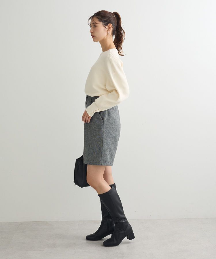 Green Parks「もちやわ袖釦ドルマンニットプルオーバー」|ニット・セーター|