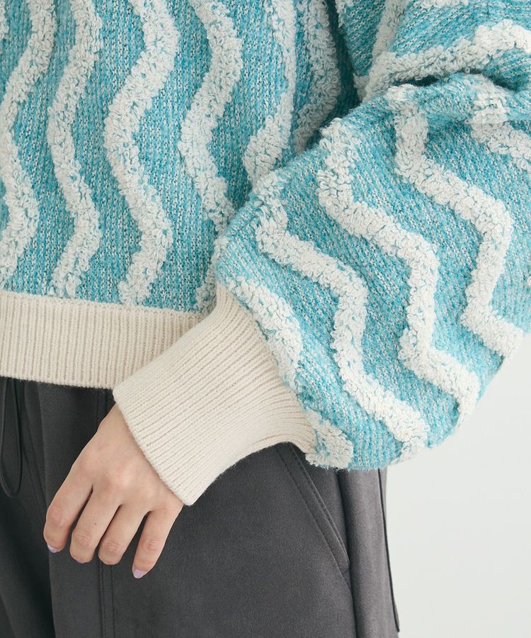 Green Parks「・ELENCARE DUE ブークレナミナミニット」|ニット・セーター|