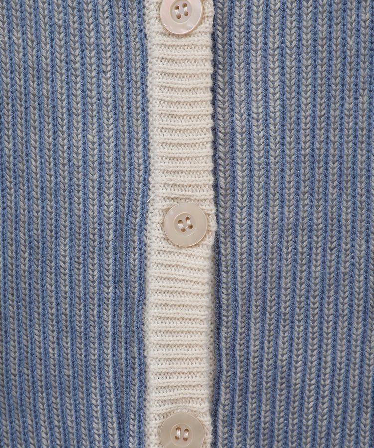 Green Parks「配色リブドッキングチュニック」|ニット・セーター|