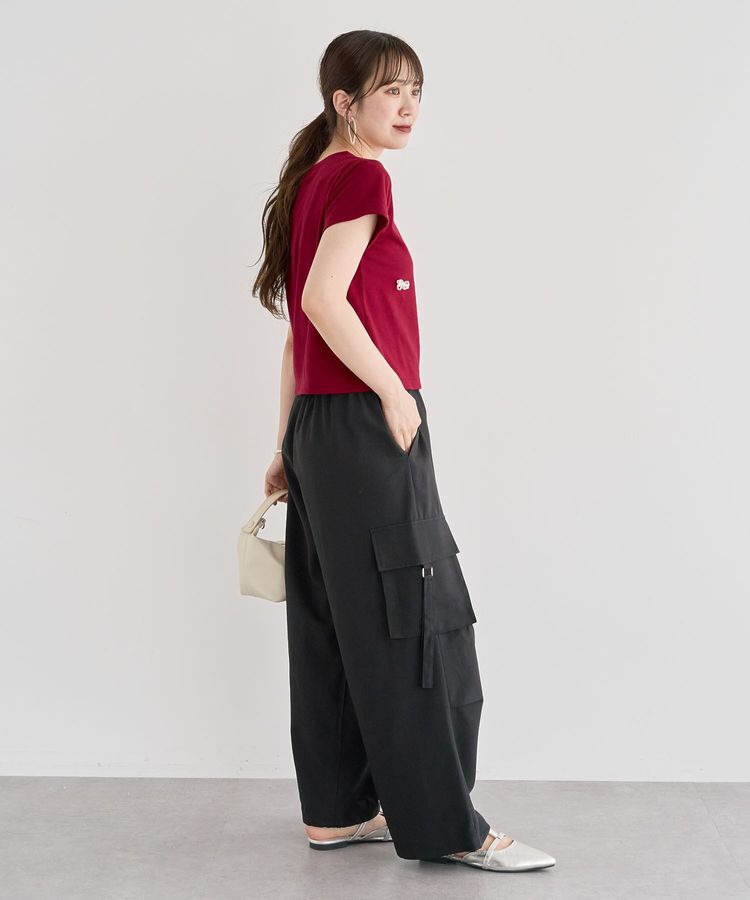 Green Parks「・swing by パールリボンモチーフTEE」|Tシャツ・カットソー|