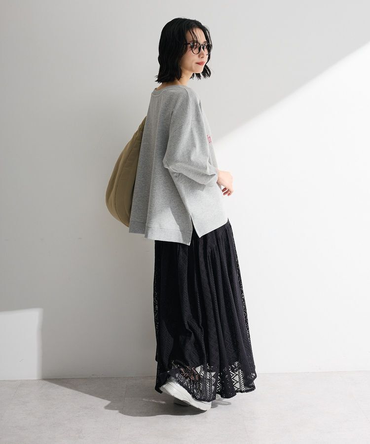 Green Parks「七分袖ロゴ裏毛プルオーバー」|Tシャツ・カットソー|