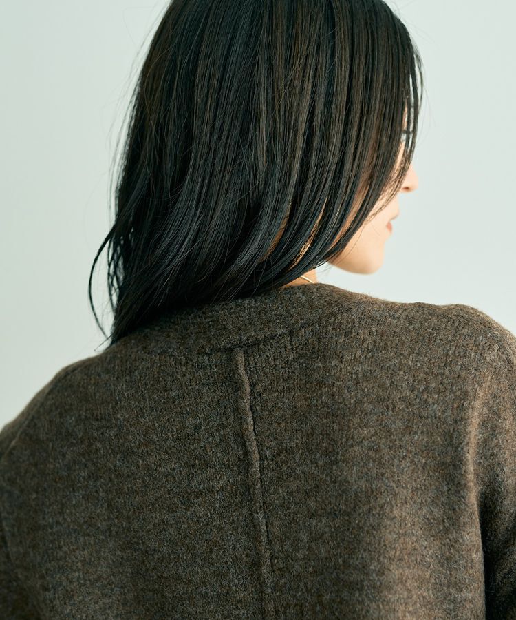 YECCA VECCA「ミドル丈Vネックカーディガン」|カーディガン|