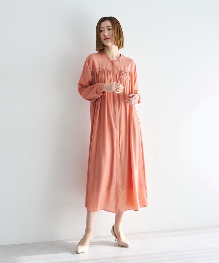 YECCA VECCA「ベルト付きギャザーワンピース」|ワンピース|