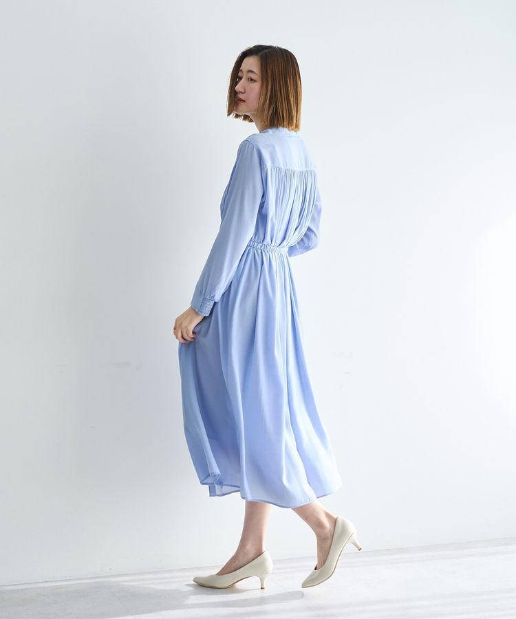YECCA VECCA「ベルト付きギャザーワンピース」|ワンピース|