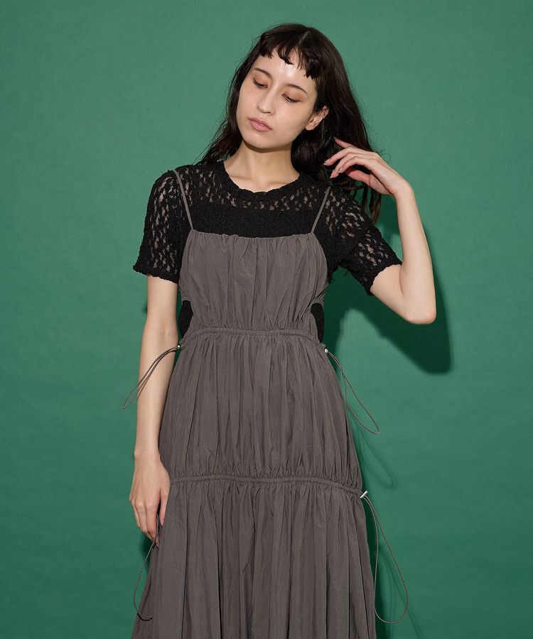 GARAGE OF GOOD CLOTHING「シャーリングサイドオープンワンピース」|ワンピース|