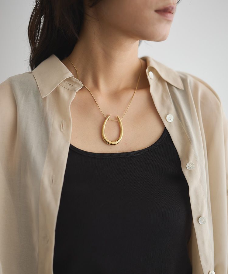 GARAGE OF GOOD CLOTHING「STAINLESSワントップショートネックレス」|ネックレス|Gold