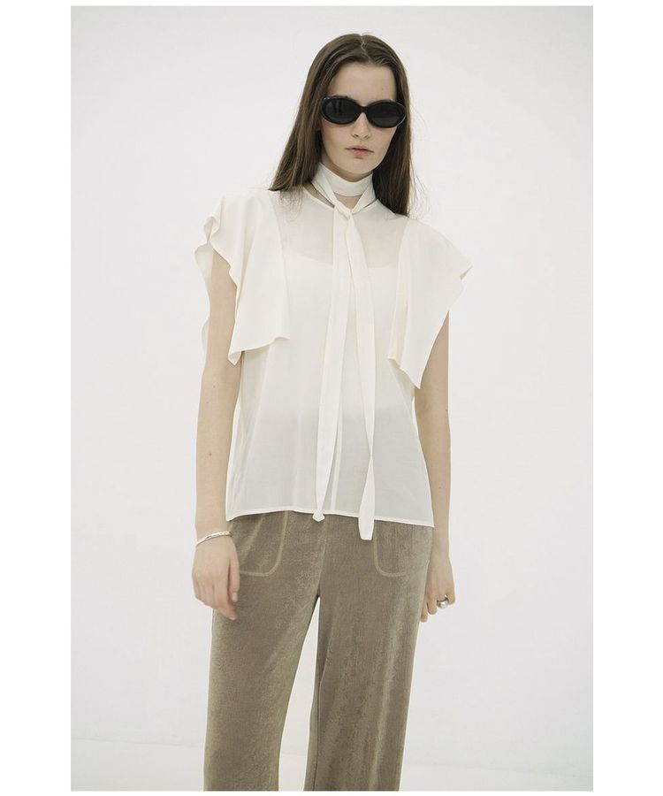 GARAGE OF GOOD CLOTHING「【CLANE】square sleeve blouse」|シャツ・ブラウス|White