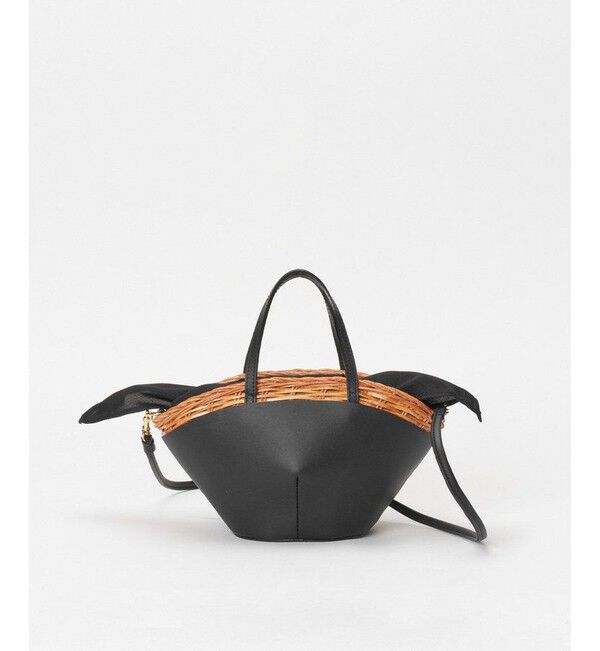 allureville「レザーコンビカゴバッグ」|かごバッグ|