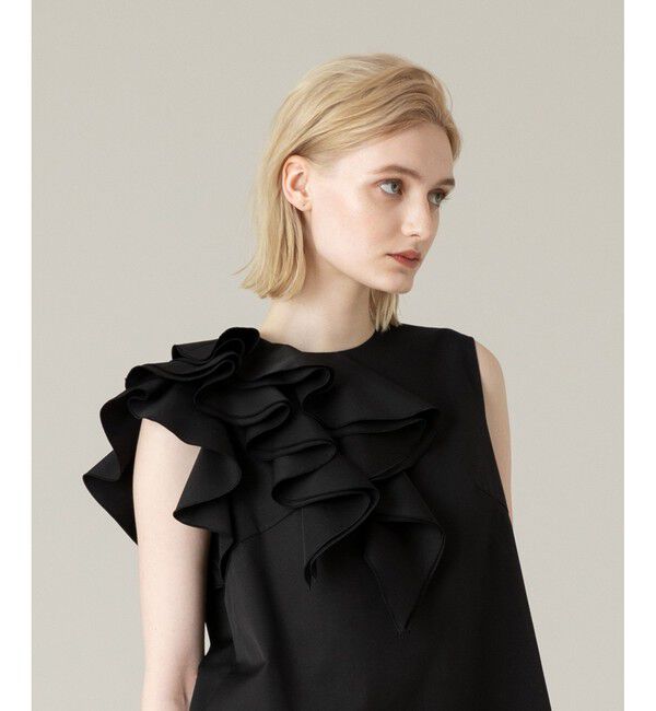 LOULOU WILLOUGHBY「【LOULOU WILLOUGHBY】アシメフリルワンピース」|ワンピース|