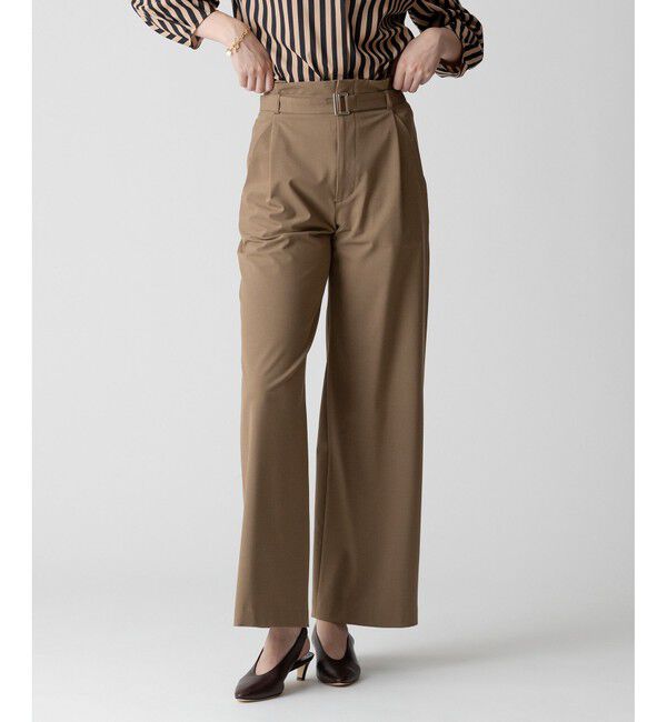 allureville「ストレッチヨークレスパンツ」|チノ|