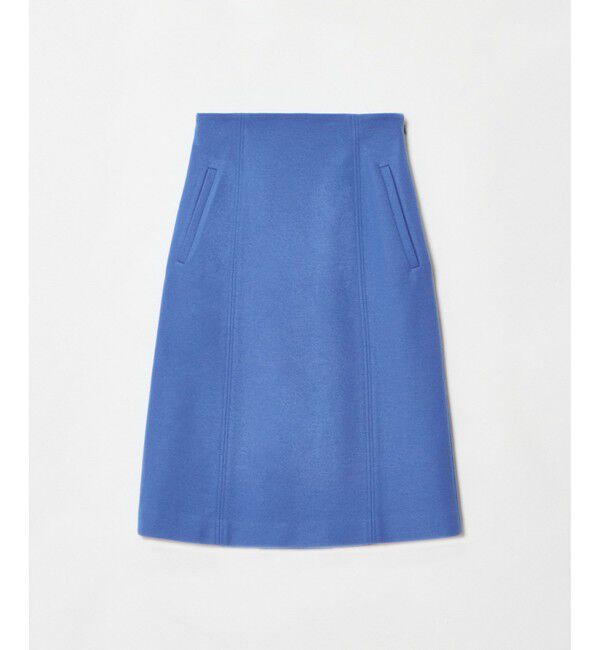 allureville「ハードメルトンスムースミディスカート」|タイト|