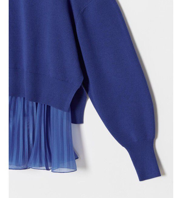 allureville「セットシアーペプラムプルオーバー」|ニット・セーター|