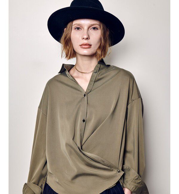 allureville「フィブリルカシュクールシャツ」|シャツ・ブラウス|