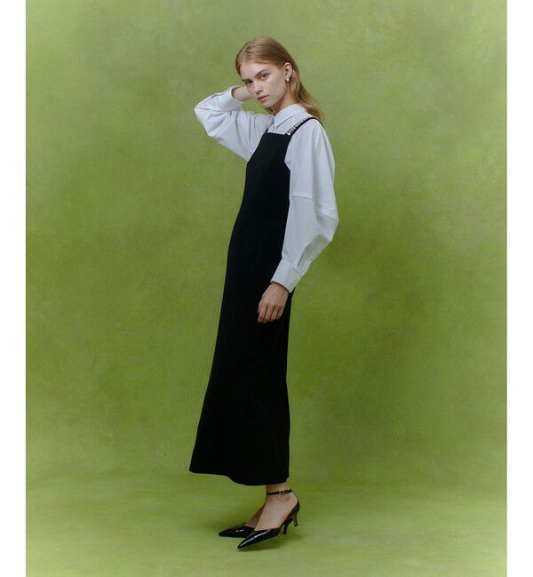 LOULOU WILLOUGHBY「【LOULOU WILLOUGHBY】ビジュージャンパースカート」|ワンピース|