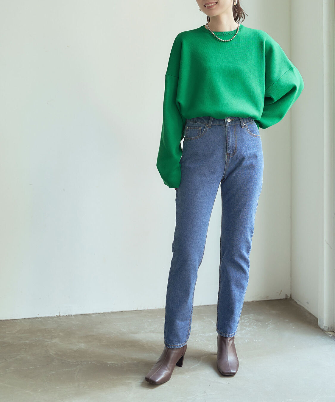 titivate「フレアシルエットニットプルオーバー」|ニット・セーター|