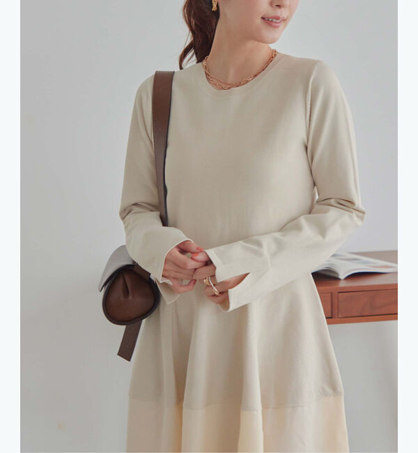 titivate「ドッキングボリュームスカートワンピース」|ワンピース|