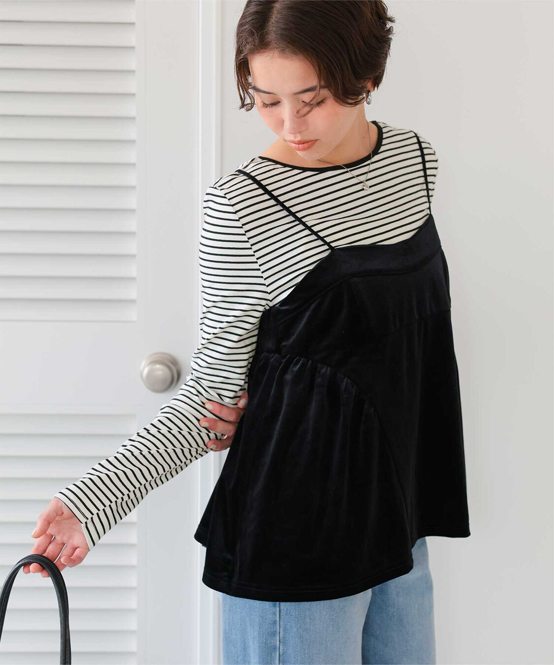 titivate「バックUネックロングスリーブカットソー」|Tシャツ・カットソー|