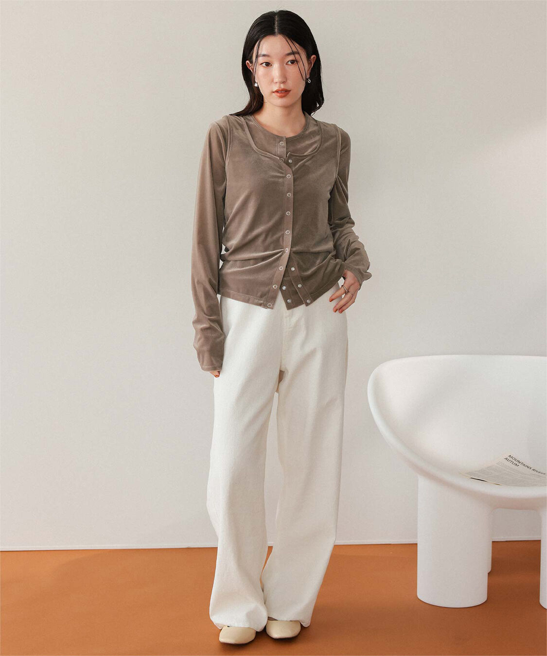 titivate「前後2wayシアーベロアタンクトップ」|タンクトップ|