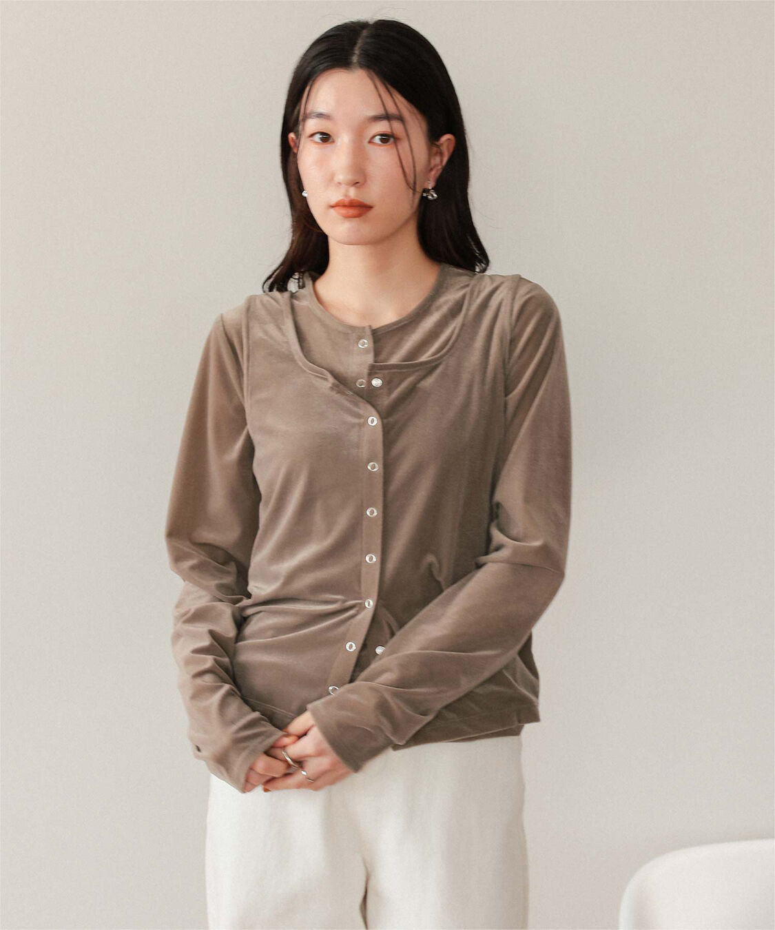 titivate「前後2wayシアーベロアタンクトップ」|タンクトップ|