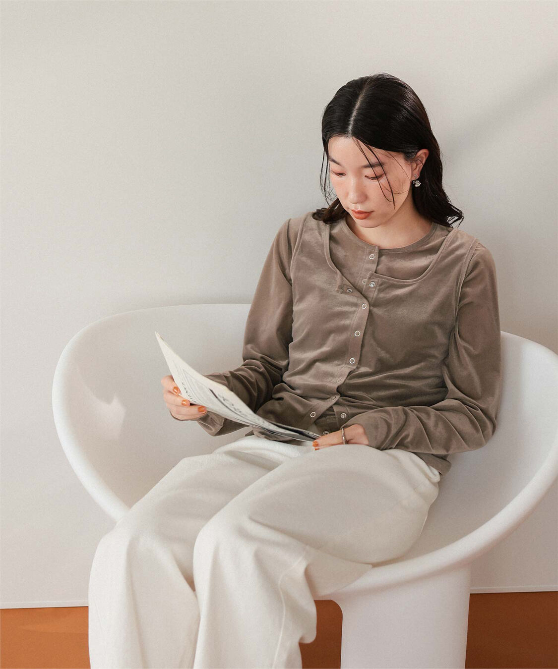 titivate「前後2wayシアーベロアタンクトップ」|タンクトップ|